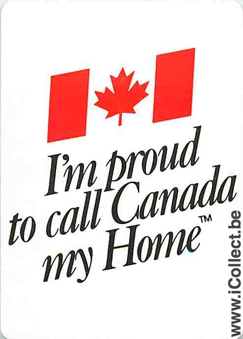 Single Playing Cards Flag Canada (PS11-56F) - Click Image to Close