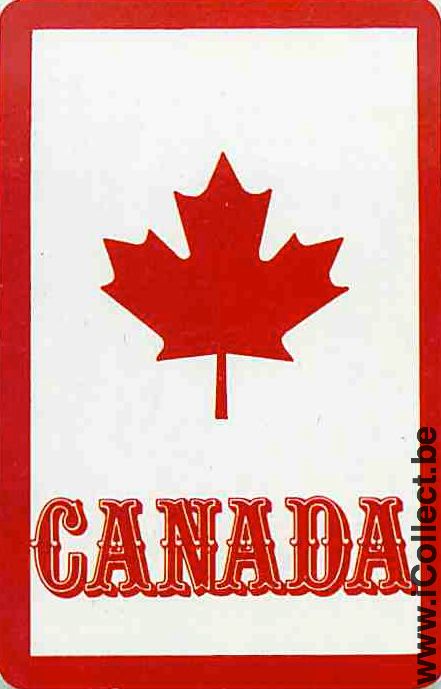 Single Playing Cards Flag Canada (PS13-15F)