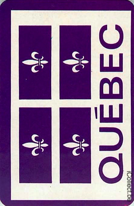 Single Swap Playing Cards Flag Canada Quebec (PS17-12D) - Click Image to Close