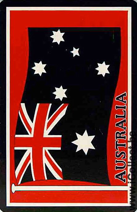 Single Playing Cards Flag Australia (PS11-56I)