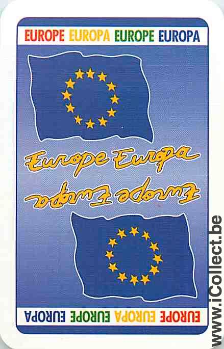 Single Swap Playing Cards Flag Europe (PS11-57H) - Click Image to Close