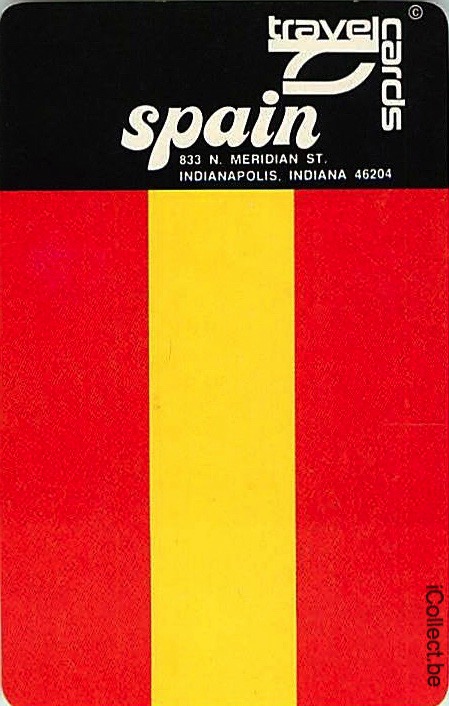 Single Swap Playing Cards Flag Spain Indianapolis (PS17-12E) - Click Image to Close