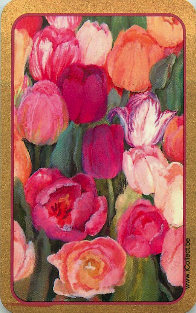 Single Swap Playing Cards Flower Tulips (PS24-16A) - Click Image to Close
