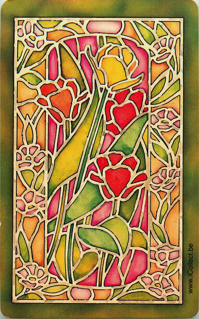 Single Swap Playing Cards Flower Tulips (PS24-16D) - Click Image to Close