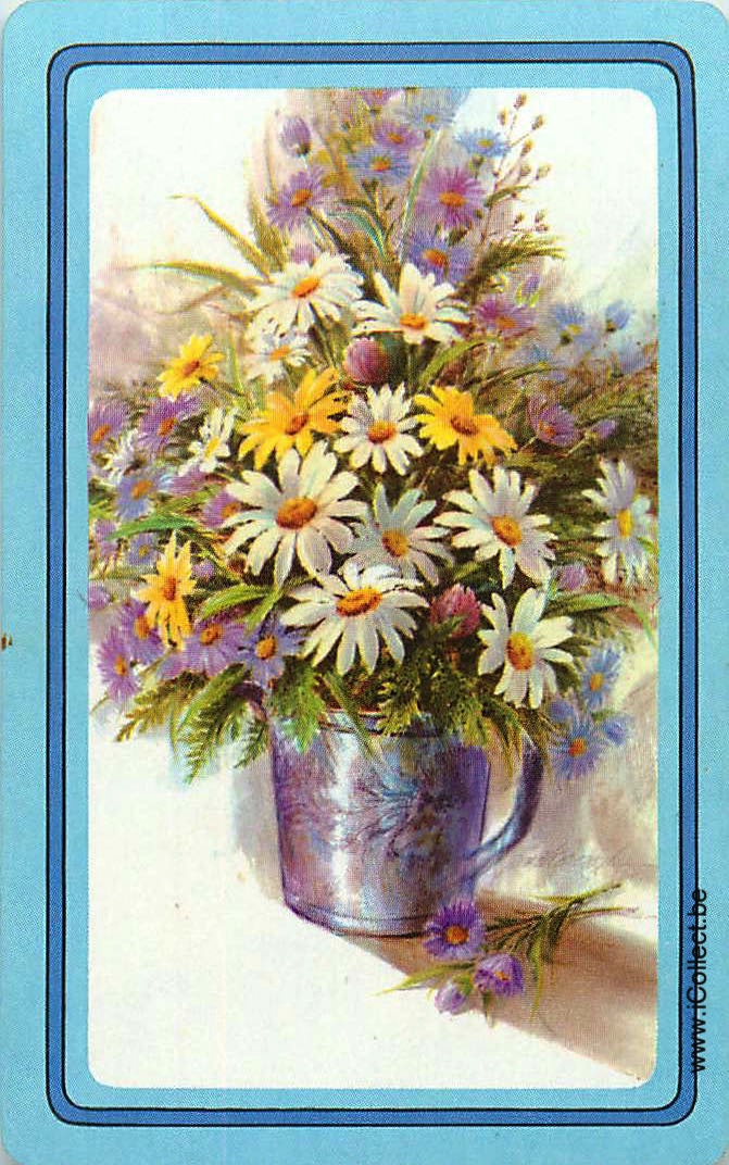 Single Swap Playing Cards Flower Marguerite (PS24-17B)