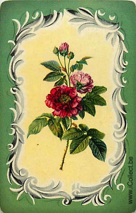 Single Swap Playing Cards Flower Rose (PS21-02F)