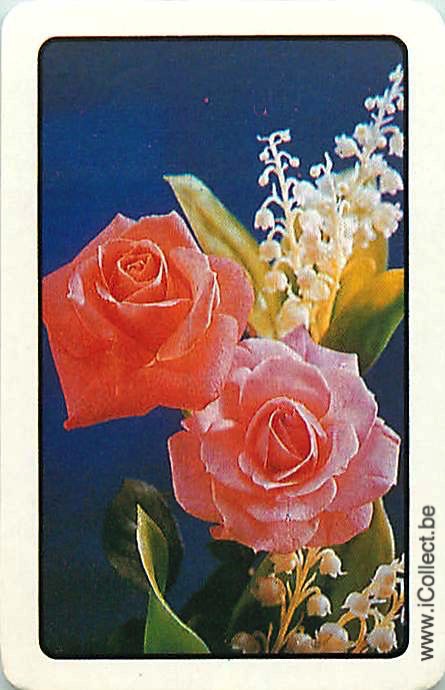 Single Swap Playing Cards Flower Rose (PS21-03E)