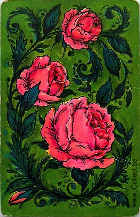 Single Swap Playing Cards Flower Rose (PS21-04B) - Click Image to Close