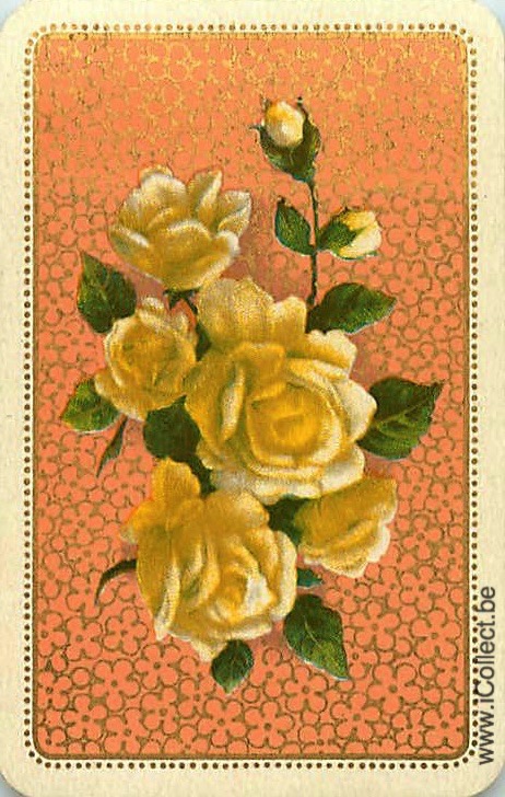 Single Swap Playing Cards Flower Rose (PS21-06F) - Click Image to Close