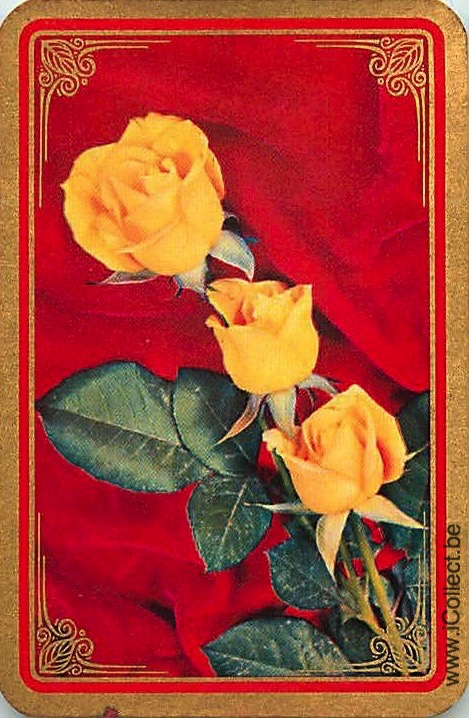 Single Swap Playing Cards Flower Rose (PS21-06I) - Click Image to Close