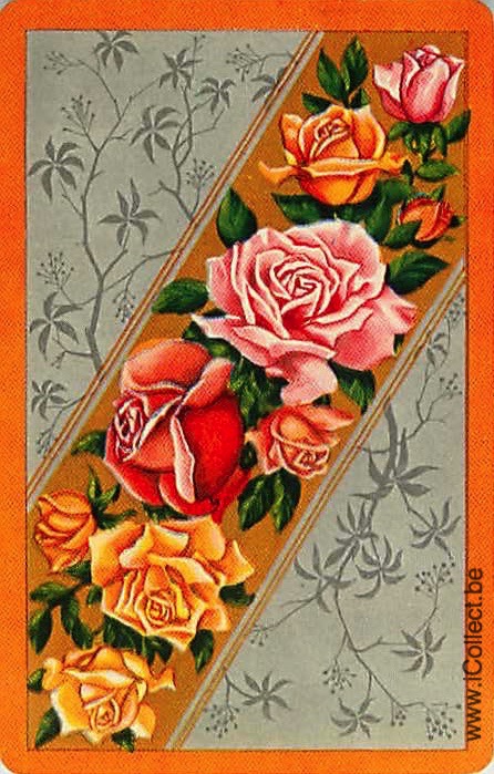 Single Swap Playing Cards Flower Rose (PS21-07E)