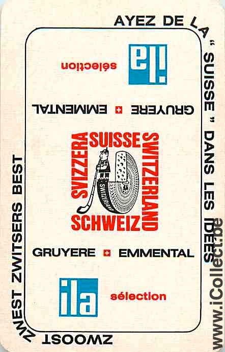 Single Swap Playing Cards Cheese Suisse (PS07-54C) - Click Image to Close