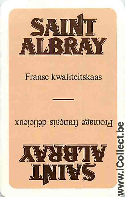 Single Swap Playing Cards Cheese Saint Albray (PS08-47G) - Click Image to Close