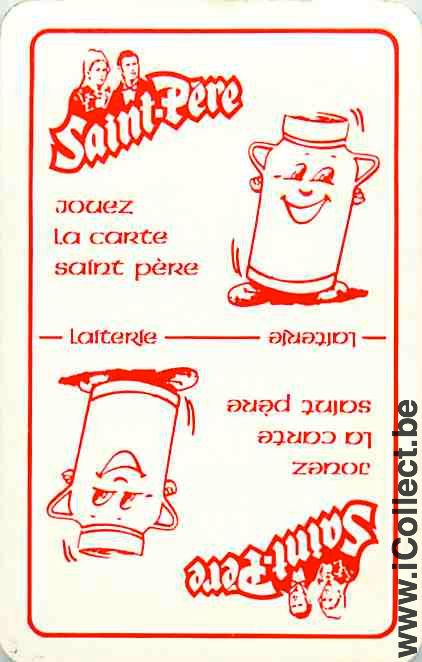 Single Playing Cards Food Saint-Pere Milk (PS14-14G) - Click Image to Close