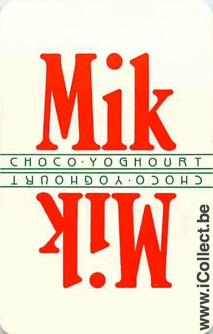 Single Playing Cards Food Milk Choco Yoghurt (PS15-11E)