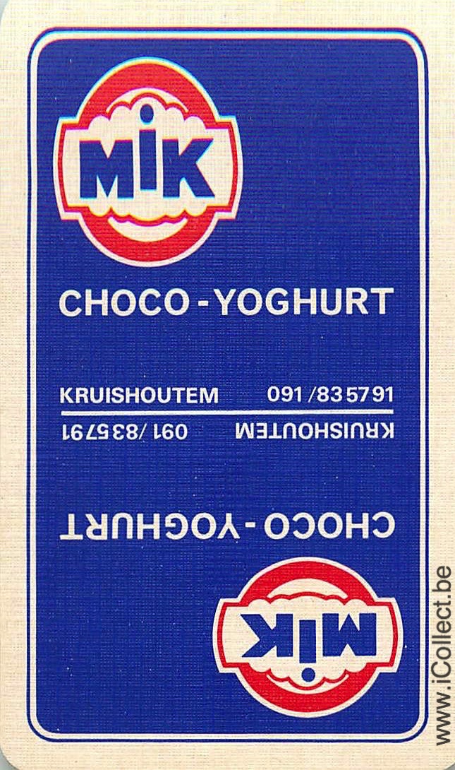 Single Playing Cards Food Milk Choco Yoghurt (PS05-06H)