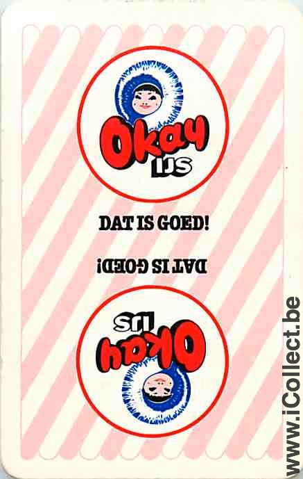 Single Playing Cards Ice Cream Okay Ijs (PS09-47H)