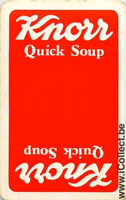 Single Swap Playing Cards Food Knorr Quick Soup (PS12-18A) - Click Image to Close