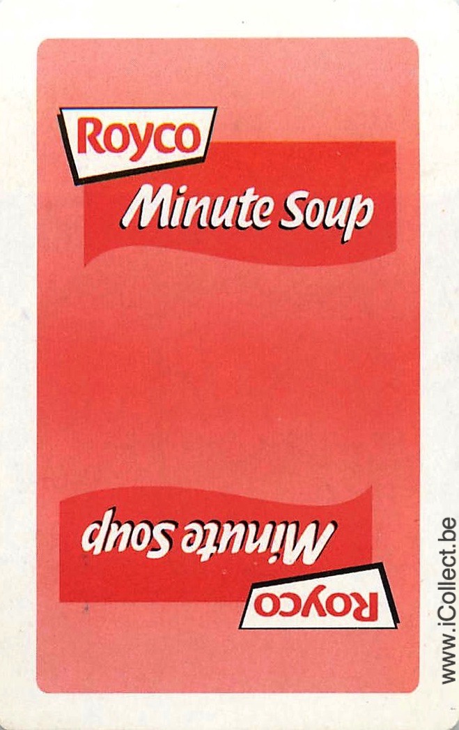Single Swap Playing Cards Food Royco Soup (PS21-50I) - Click Image to Close