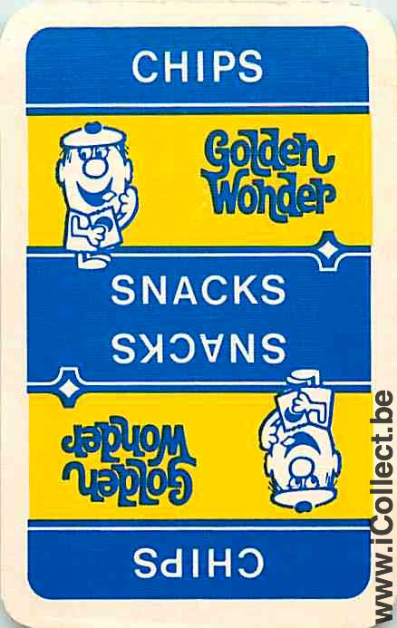 Single Playing Cards Food Chips Golden Wonder (PS12-06E)