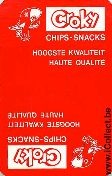 Single Swap Playing Cards Food Chips Croky (PS12-07F)
