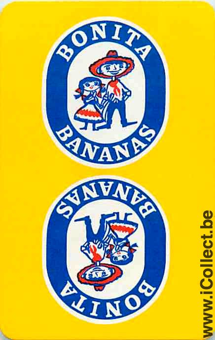 Single Swap Playing Cards Food Fruit Banana Bonita (PS12-10G) - Click Image to Close