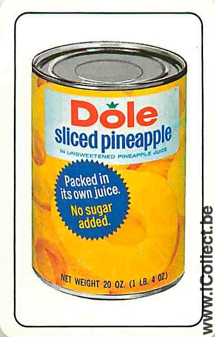Single Swap Playing Cards Food Fruit Dole Pineapple (PS12-43I) - Click Image to Close