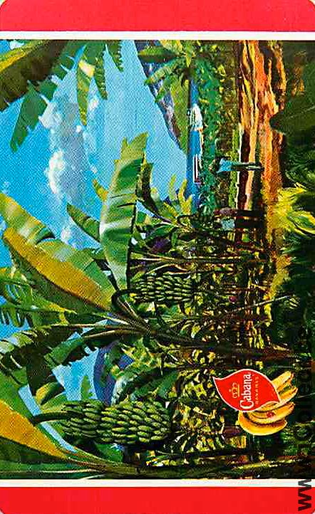 Single Playing Cards Food Fruit Cabana Bananas (PS12-44C) - Click Image to Close