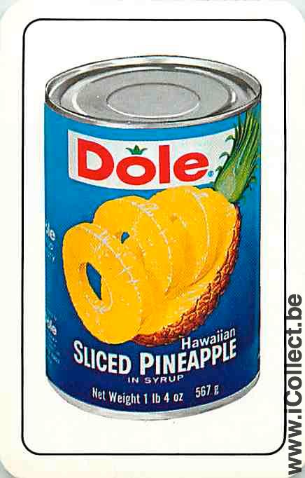 Single Swap Playing Cards Food Dole Pineapple (PS11-01H) - Click Image to Close