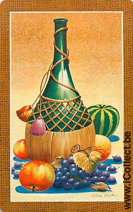 Single Playing Cards Food Fruit & Bottle (PS15-07C)