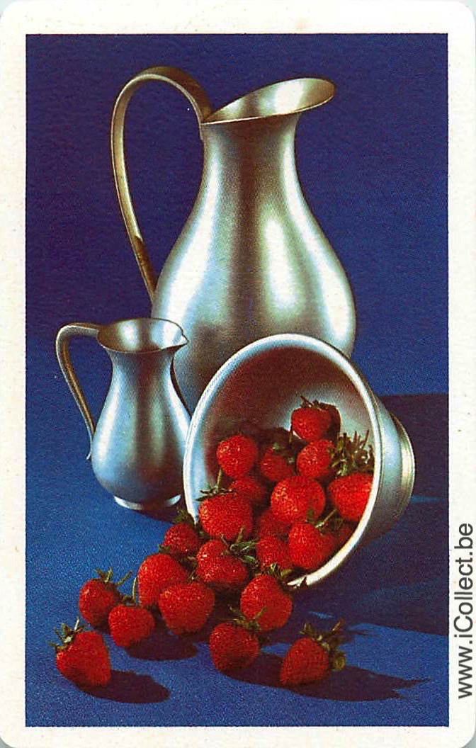 Single Swap Playing Cards Food Fruit Strawberries (PS21-38D) - Click Image to Close