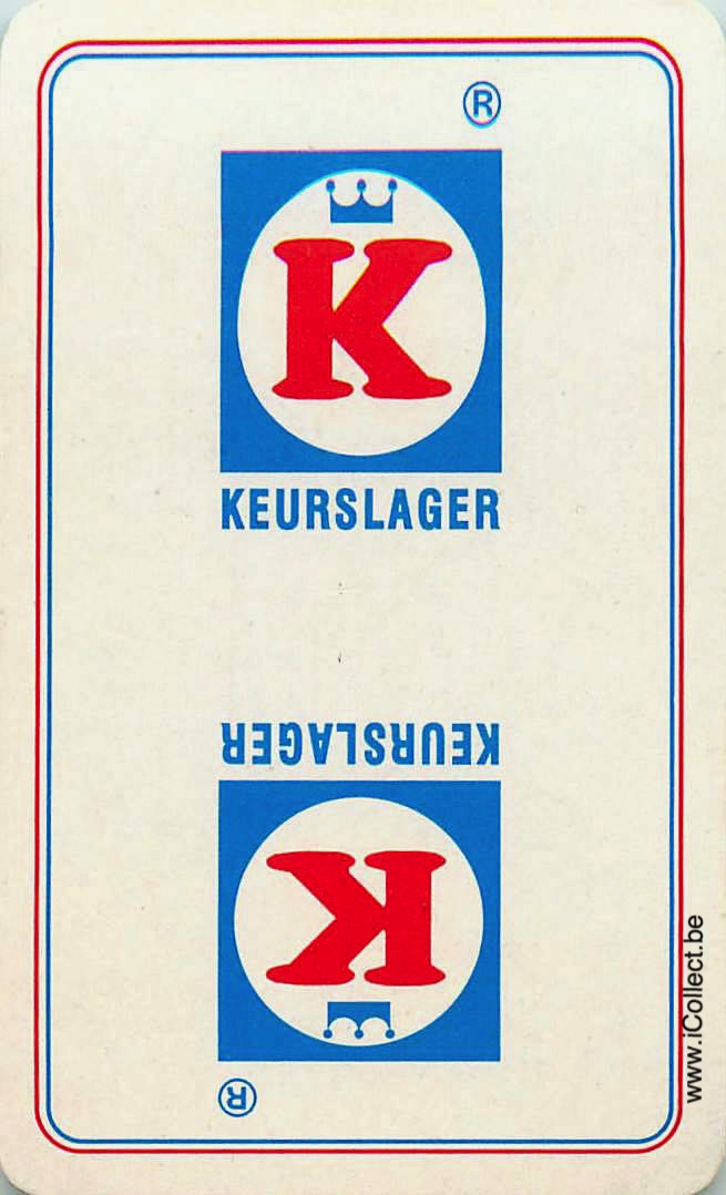 Single Swap Playing Cards Food Keurslager (PS09-50G) - Click Image to Close