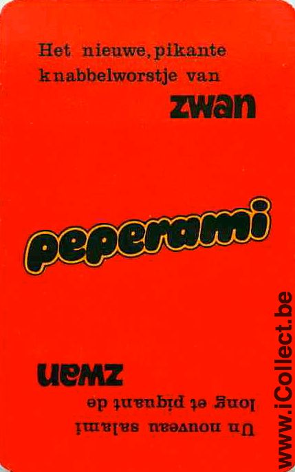 Single Swap Playing Cards Food Peperami (PS12-21G)