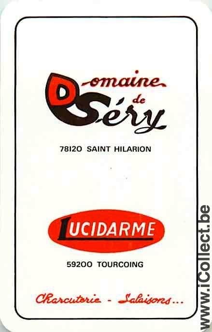 Single Playing Cards Food Domaine de Sery (PS12-22E) - Click Image to Close