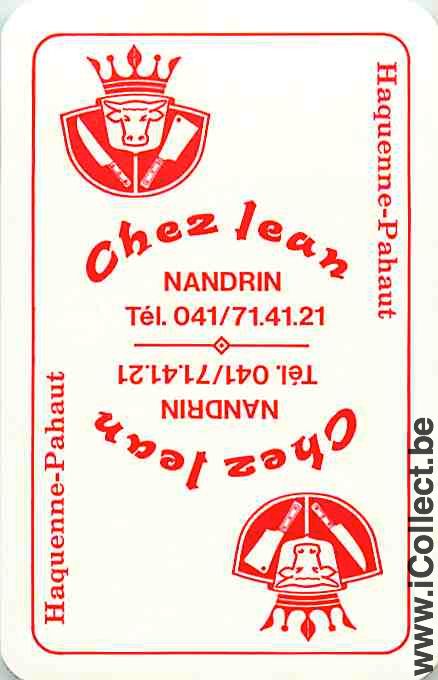 Single Playing Cards Food Chez Jean (PS12-22F) - Click Image to Close