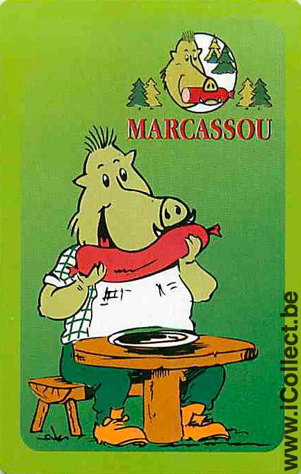 Single Swap Playing Cards Food Marcassou Sausage (PS12-49H) - Click Image to Close