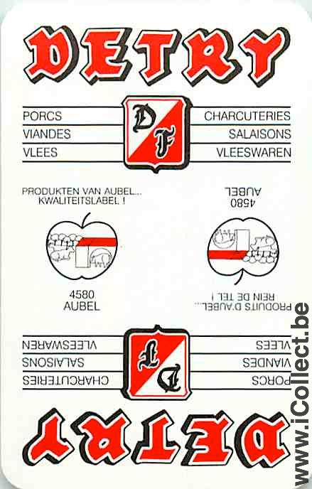 Single Swap Playing Cards Food Detry (PS12-51D) - Click Image to Close