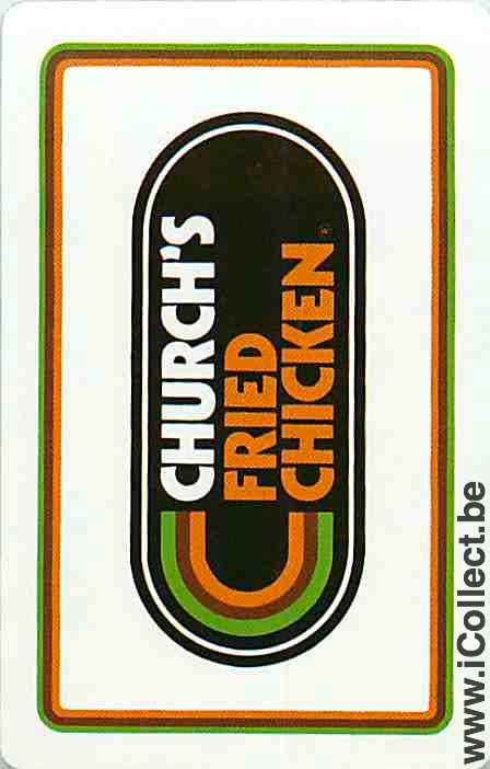 Single Playing Cards Food Church Fried Chicken (PS12-53B)