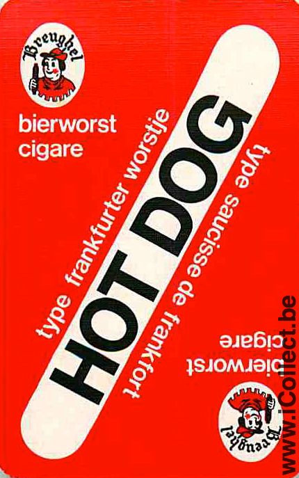 Single Playing Cards Food Breughel Hot Dog (PS12-53G)