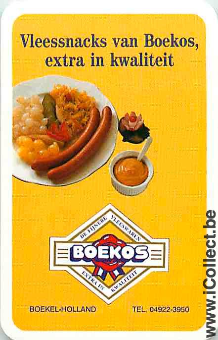Single Playing Cards Food Boekos Sausage (PS12-53I)