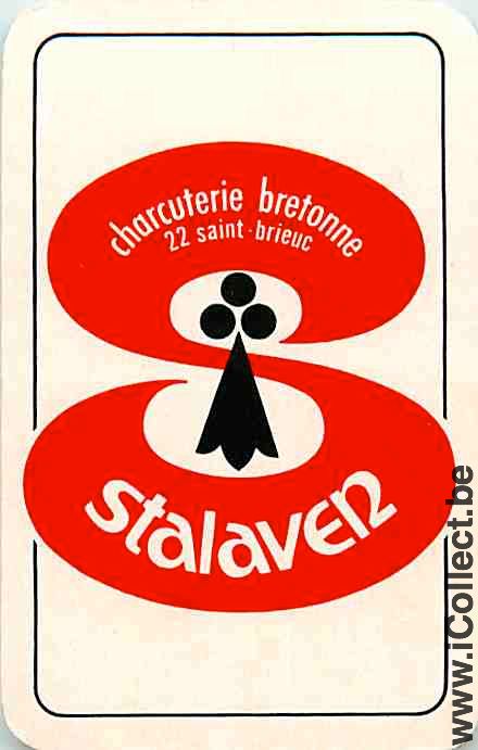 Single Playing Cards Food Delicatessen Stalaver (PS14-04E)
