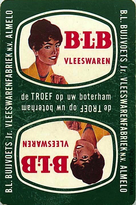 Single Swap Playing Cards Food BLB Vleeswaren (PS18-49D) - Click Image to Close