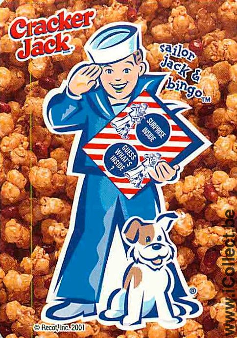 Single Playing Cards Food Crackers Jack Sailor (PS12-49G)