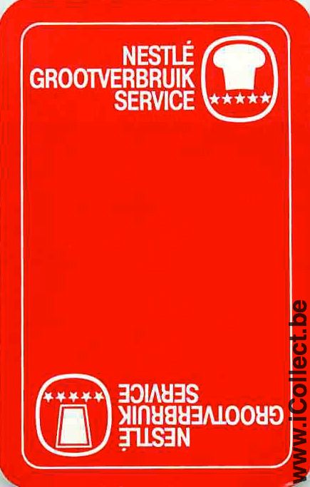 Single Playing Cards Food Nestle Service (PS14-17B) - Click Image to Close