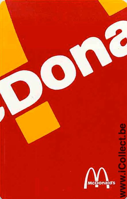 Single Playing Cards Food Mc Donald (PS11-01E)