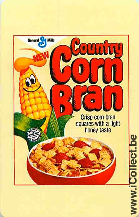 Single Playing Cards Food Country Corn Bran (PS13-34C)