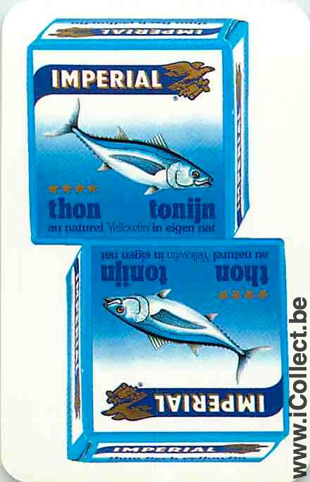 Single Swap Playing Cards Food Fish Imperial Tuna (PS11-04E) - Click Image to Close