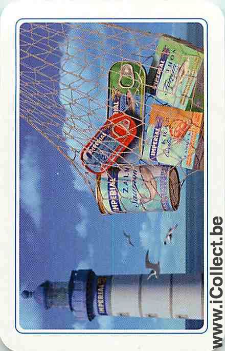 Single Playing Cards Food Fish Imperial (PS11-04G) - Click Image to Close