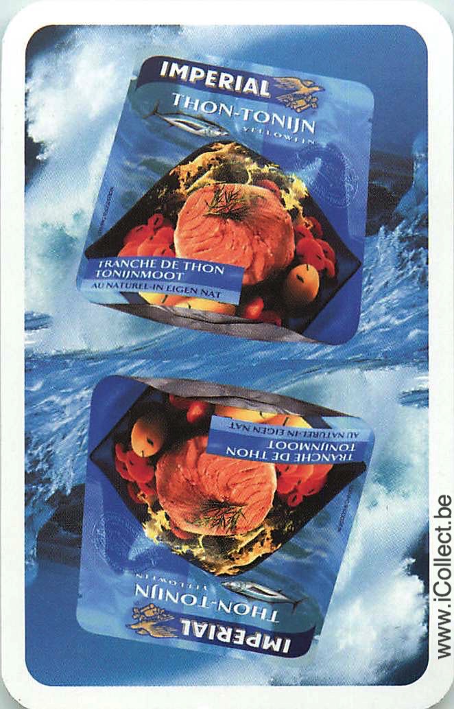 Single Swap Playing Cards Food Fish Imperial Tuna (PS02-14B) - Click Image to Close