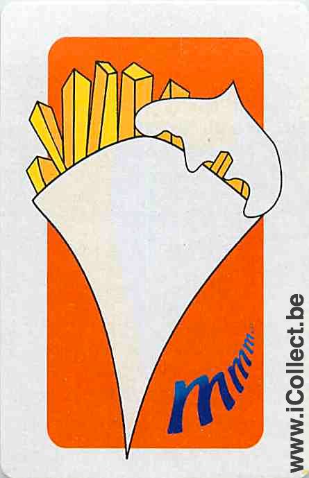Single Playing Cards Food French Fries Mora (PS15-10G) - Click Image to Close